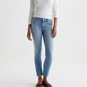 AG Jeans Blue Prima Ankle Cigarette Leg Jeans Size 25 AG-ED Denim 28" Inseam